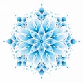 Beautiful openwork New Year\'s winter snowflake of complex shape