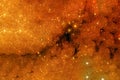 A beautiful orange, distant galaxy. Deep space. Elements of this image were furnished by NASA Royalty Free Stock Photo