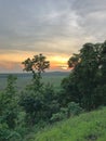 Sunset from a hill