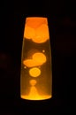 Beautiful orange lava lamp bubbles