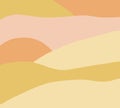 Beautiful orange-red sunset landscape background.Yellow curve template with geometric elements.Abstract contemporary modern trendy Royalty Free Stock Photo