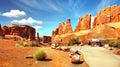 Arches National Park, Trail Desert Landscape, Utah Royalty Free Stock Photo