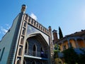 Beautiful Orbeliani bath house in old sulphur baths district Abanotubani, Tbilisi, Georgia. Royalty Free Stock Photo