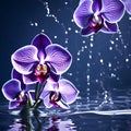 Beautiful orchids - ai generated image