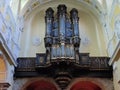 Beautiful organ of Church of St. Denis Liege, Belgium
