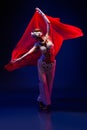 Beautiful oriental dancer Royalty Free Stock Photo