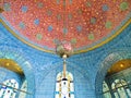 Beautiful oriental design on tiled wall and dome Royalty Free Stock Photo