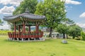 Beautiful oriental picnic pavilion in historic Hongjueupseong walled town