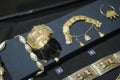 Beautiful Oriental Turkish gold and silver bracelets handmade Royalty Free Stock Photo
