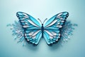 beautiful origami butterfly paper art AI generated