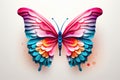 beautiful origami colorful butterfly