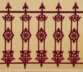 Beautiful original ironwork gates from Santorini, Greece