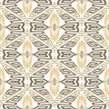 Beautiful ornamental greek vector seamless pattern. Floral ethnic style patterned trendy background. Repeat backdrop. Colorful Royalty Free Stock Photo