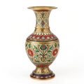 Ornamental vase isolated on white background Royalty Free Stock Photo