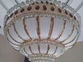 Beautiful ornaments ceiling, amazing chandelier in Indonesia September 3, 2020