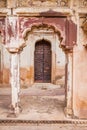 Beautiful ornate archway and door in Lakshmi Temple in India