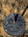 Ornate Metal Sundial To Tell Time