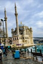 Beautiful Ortakoy Mosque and the Bosporus, Istanbul, Turkey Royalty Free Stock Photo