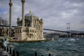 Beautiful Ortakoy Mosque and the Bosporus, Istanbul, Turkey Royalty Free Stock Photo