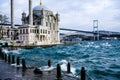 Beautiful Ortakoy Mosque and the Bosporus, Istanbul, Turkey Royalty Free Stock Photo