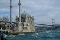 Beautiful Ortakoy Mosque and the Bosporus, Istanbul, Turkey Royalty Free Stock Photo