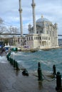 Beautiful Ortakoy Mosque and the Bosporus, Istanbul, Turkey Royalty Free Stock Photo