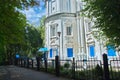 Beautiful orthodox church surrounded by trees