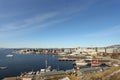 Beautiful Oslo port view from distance in Norway