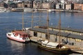 Beautiful Oslo port view from distance in Norway