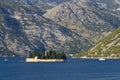 Beautiful Our Lady of the Rocks island in the Bay of Kotor Royalty Free Stock Photo