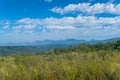 Beautiful outback landscape of South African bush, fynbos with mountains