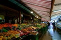 Beautiful outdoor fruit and vegetable market in Vienna, Austria