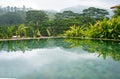 Beautiful outdoor pool with view on forest in Kandy, Sri Lank