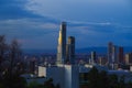 Beautiful outdoor view of one of the tallest building in Bogota, Colombia