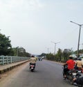 Beautiful Outer Ring Asphalt and Cement Road with Roadside Big Apartments near Sumanahalli Bridge, Nagarabhavi