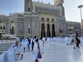 Beautiful outside view of Masjid Al Haram, Mecca. Royalty Free Stock Photo