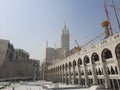 Beautiful outside view of Masjid Al Haram, Mecca. Royalty Free Stock Photo