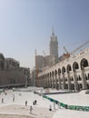 Beautiful outside view of Masjid Al Haram, Mecca. Royalty Free Stock Photo