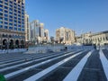 Beautiful outside view of Masjid Al Haram, Mecca. Royalty Free Stock Photo