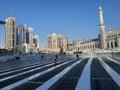 Beautiful outside view of Masjid Al Haram, Mecca. Royalty Free Stock Photo