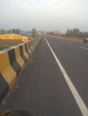 A beautiful over bridge road of district basti Uttar Pradesh India Royalty Free Stock Photo