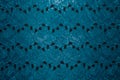 Beautiful overview of blue lace fabric with textile texture background Royalty Free Stock Photo