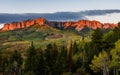 Owl Creek Pass at Sunset Near Ridgway Colorado Royalty Free Stock Photo