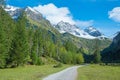 Beautiful Oytal valley near Oberstdorf, hiking resort allgau alps