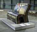 The beautiful Paddington Bear book bench Royalty Free Stock Photo