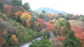 The beautiful Pagoda of Otowa-san Kiyomizu-dera in fall color