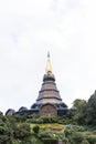 Beautiful pagonda in Doi Inthanon. Royalty Free Stock Photo