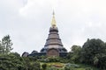 Beautiful pagonda in Doi Inthanon. Royalty Free Stock Photo