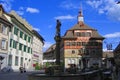 Historic Town Hall and Fountain in Stein am Rhein, Switzerland Royalty Free Stock Photo