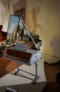 Beautiful painted Harpsichord from the Tagliavini Collection Bologna Italy